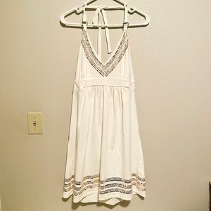 ❌SOLD❌ New Victoria’s Secret Gorgeous Bra Top Halter Dress White Gold Sequin L